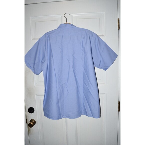 Vtg Short Sleeve Delivery Work Shirt Red Kap Men's XL Service Station etc.. - Picture 6 of 6